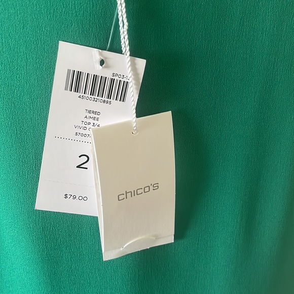 Chicos tiered Aimee top size 2 - Picture 4 of 4